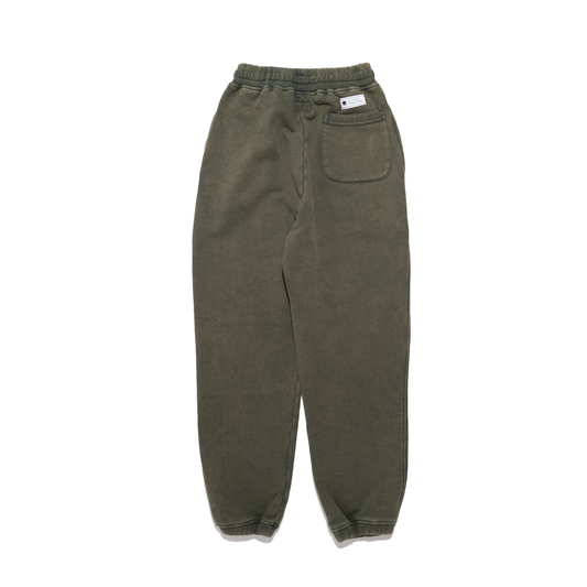 DOE WASHED COLLEGE LOGO EMBROIDERY SWEATPANTS