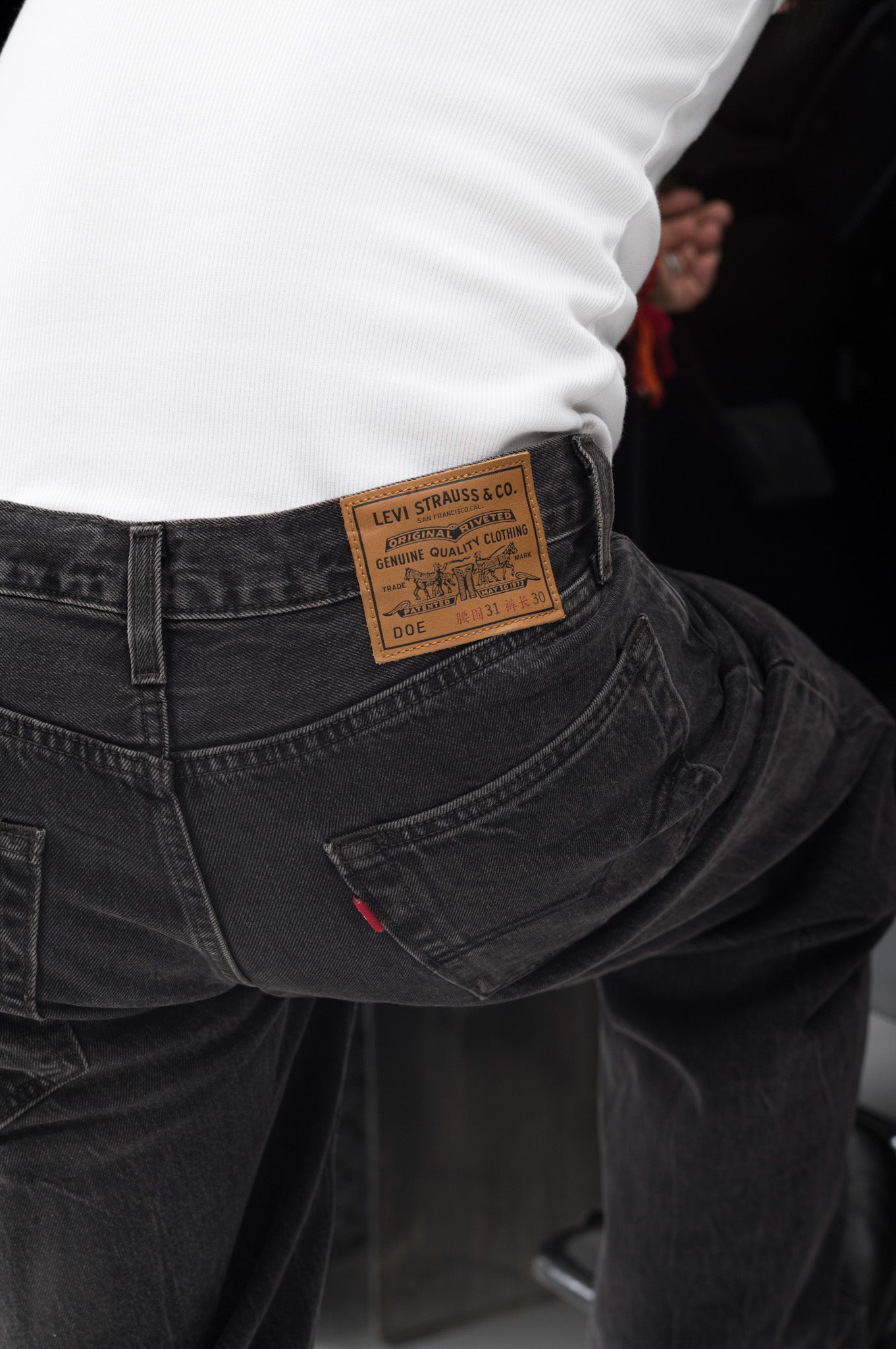LEVI'S x DOE STAY BAGGY L DARK GREY WASH
