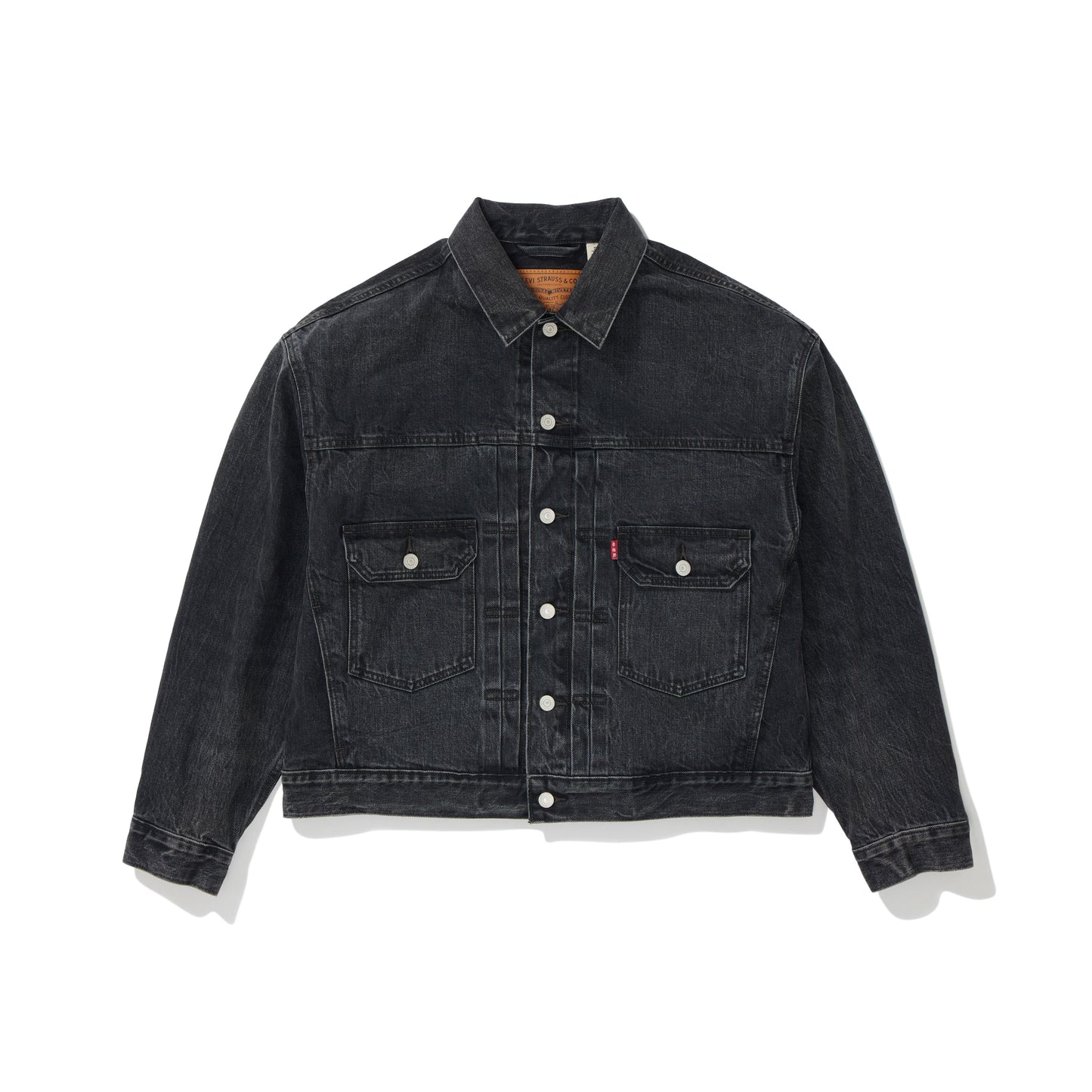 LEVI'S x DOE TYPE II TRUCKER L DARK GREY WASH