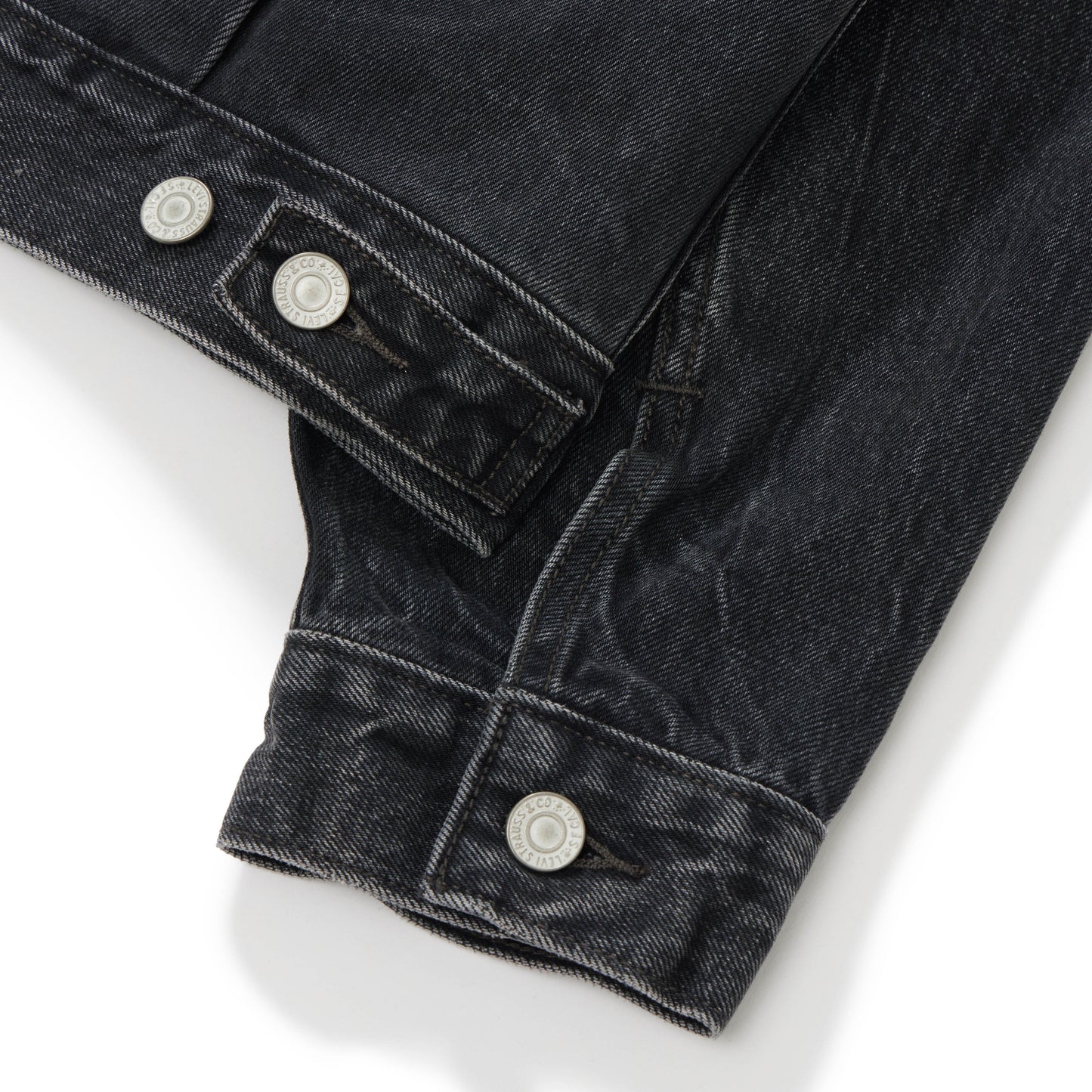 LEVI'S x DOE TYPE II TRUCKER L DARK GREY WASH