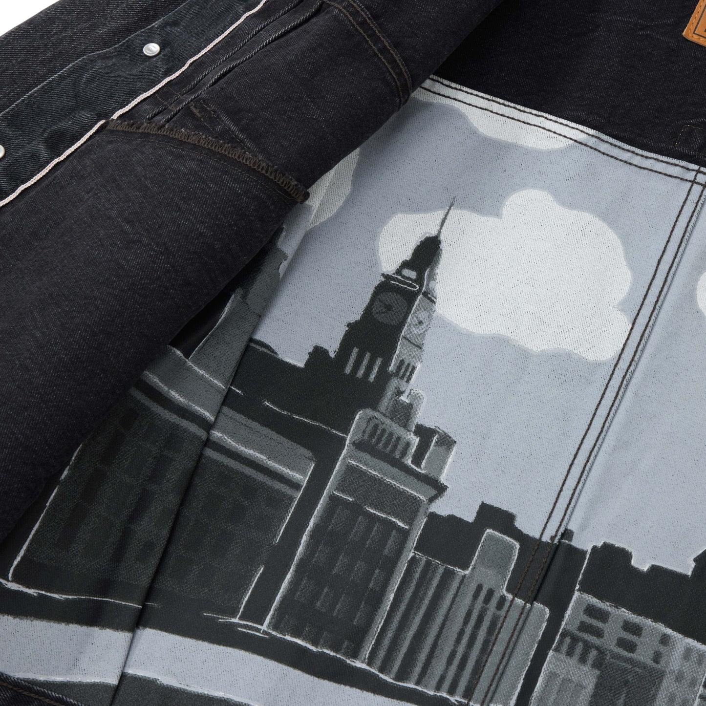 LEVI'S x DOE TYPE II TRUCKER L DARK GREY WASH