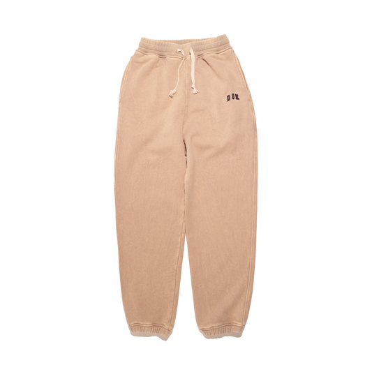 DOE WASHED COLLEGE LOGO EMBROIDERY SWEATPANTS