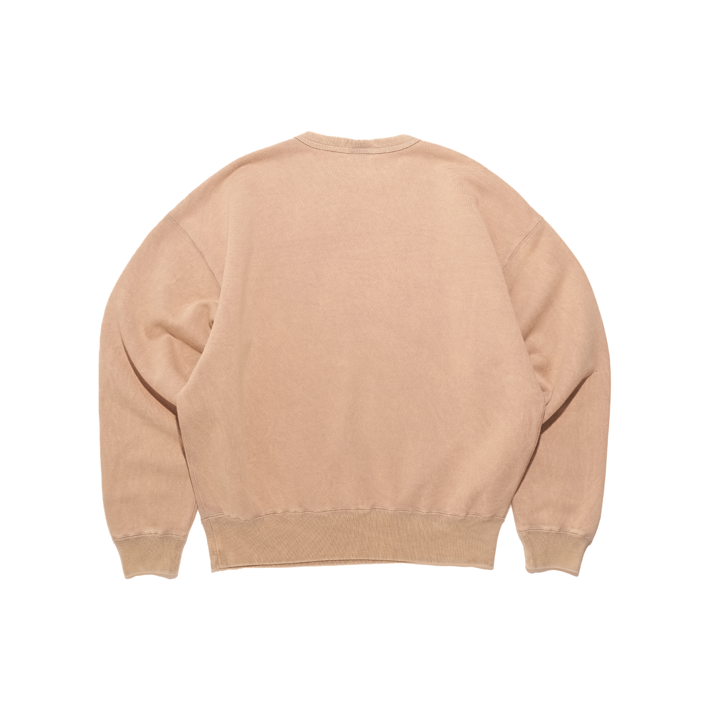 DOE WASHED COLLEGE LOGO EMBROIDERY CREWNECK