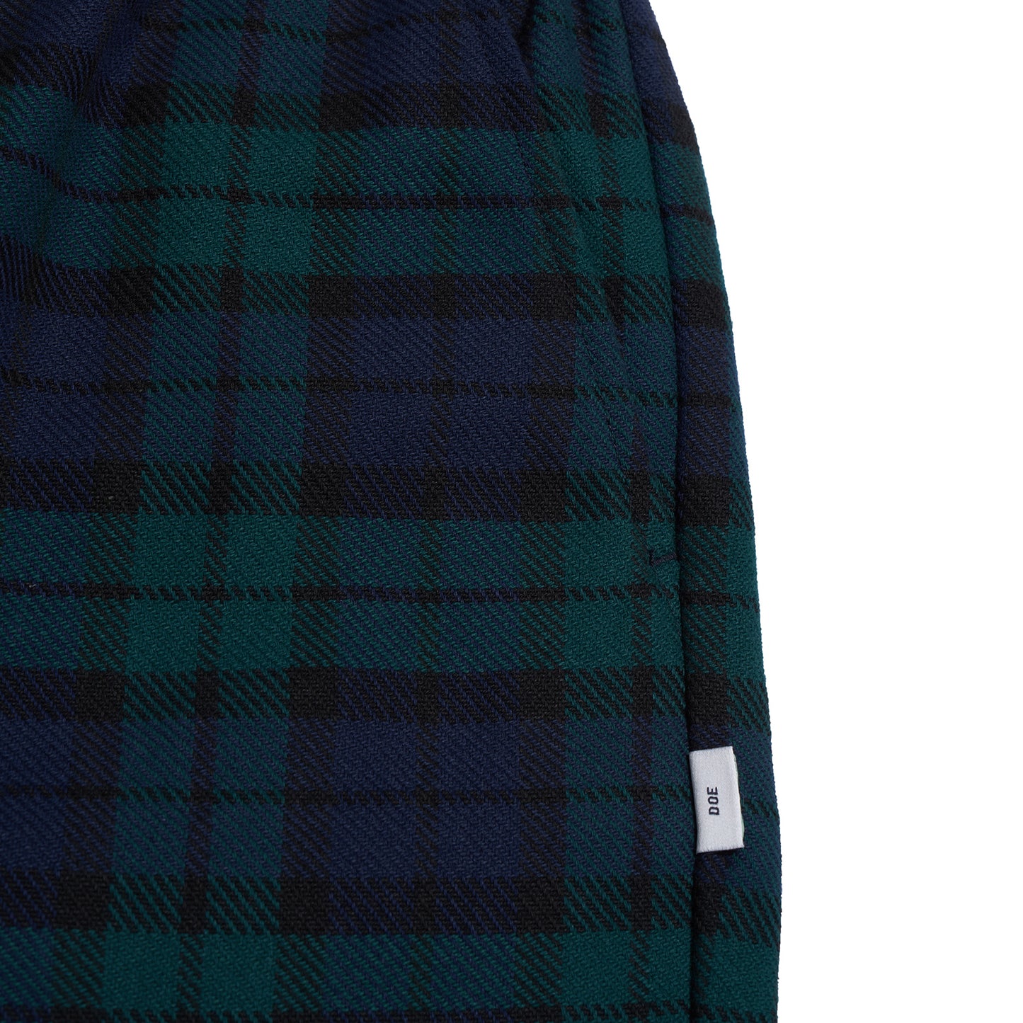 DOE BLACK WATCH FLANNEL EASY PANTS