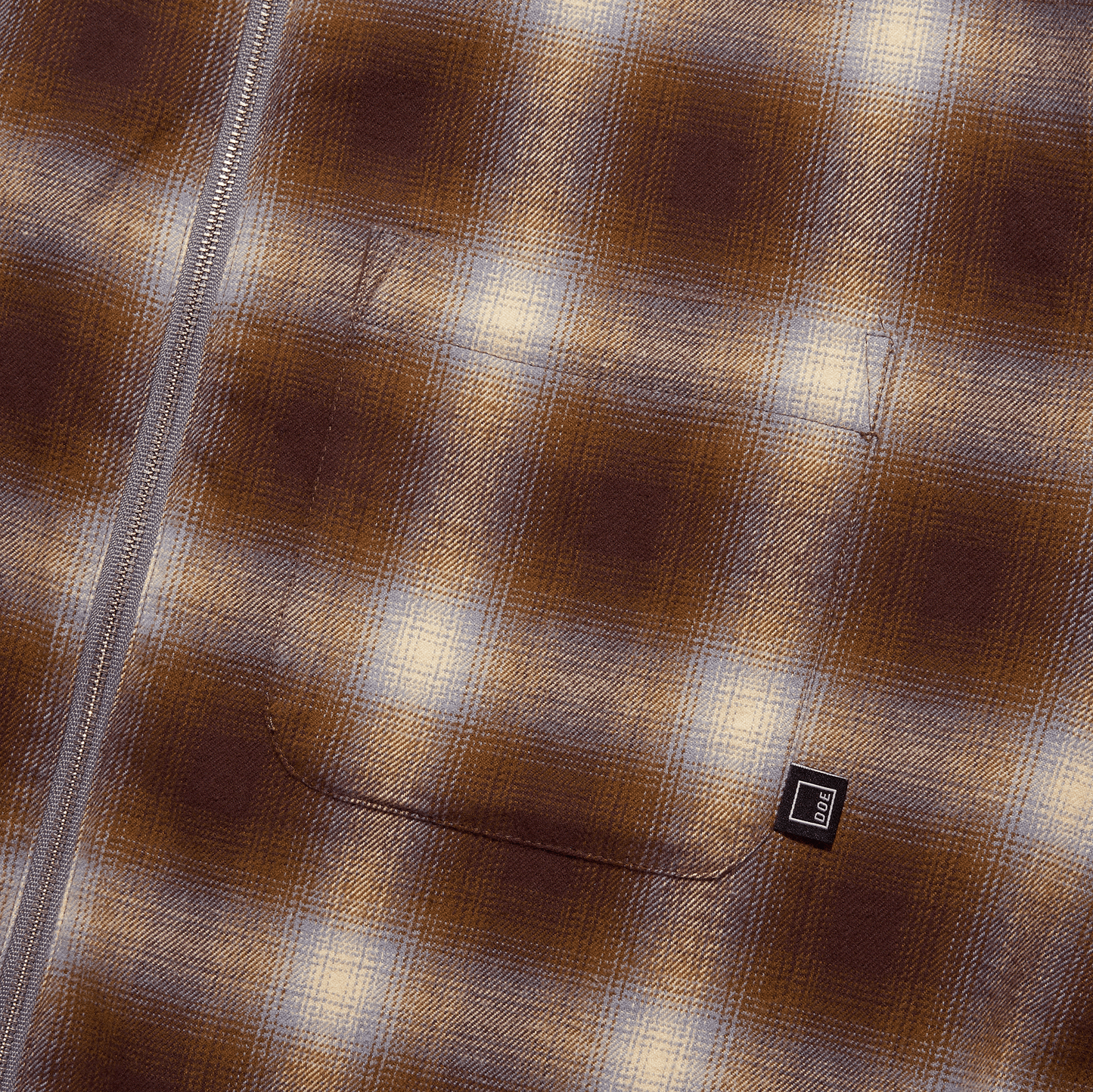 DOE PLAID ZIP SHIRT
