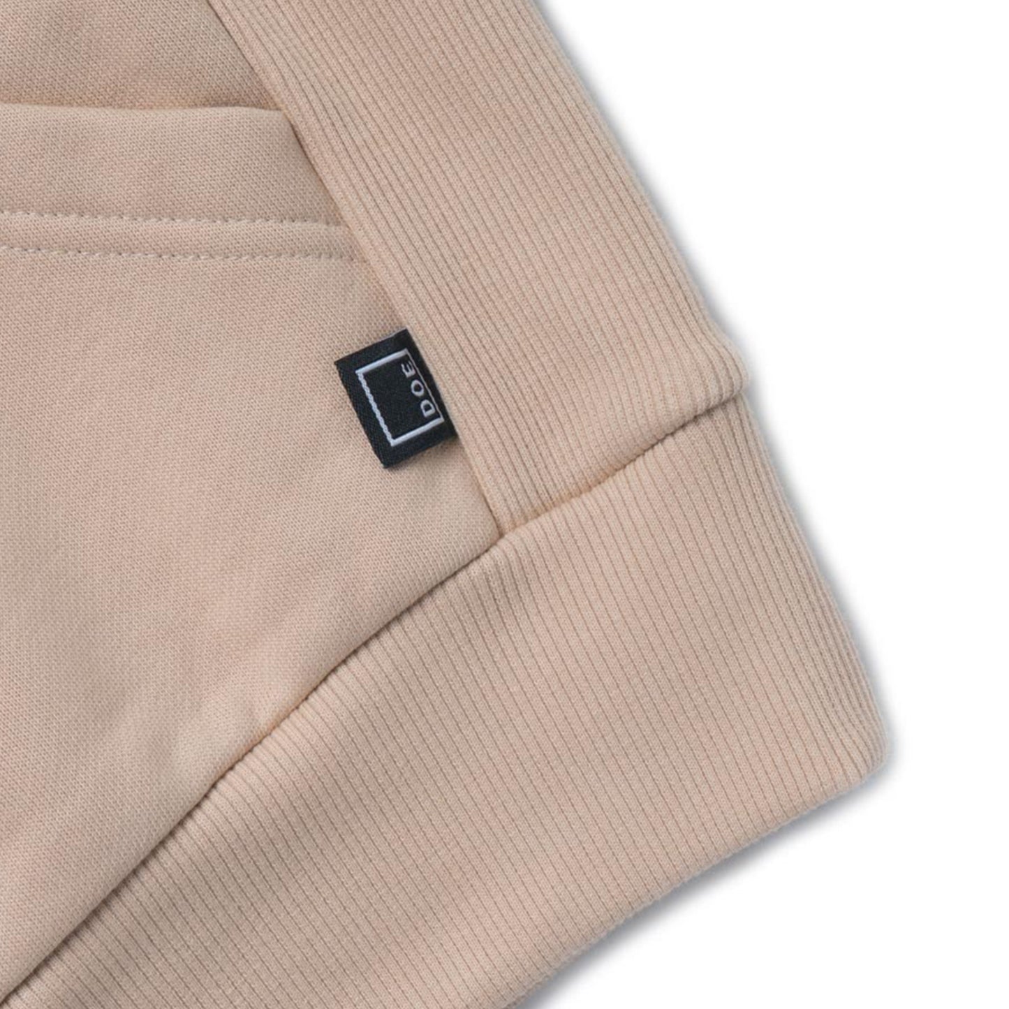 DOE LOGO HALF ZIP SWEATER