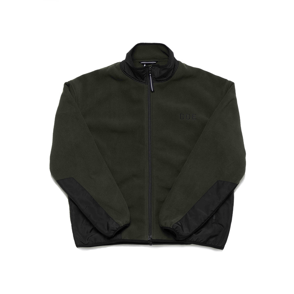DOE BACK SQUARE LOGO FLEECE JACKET