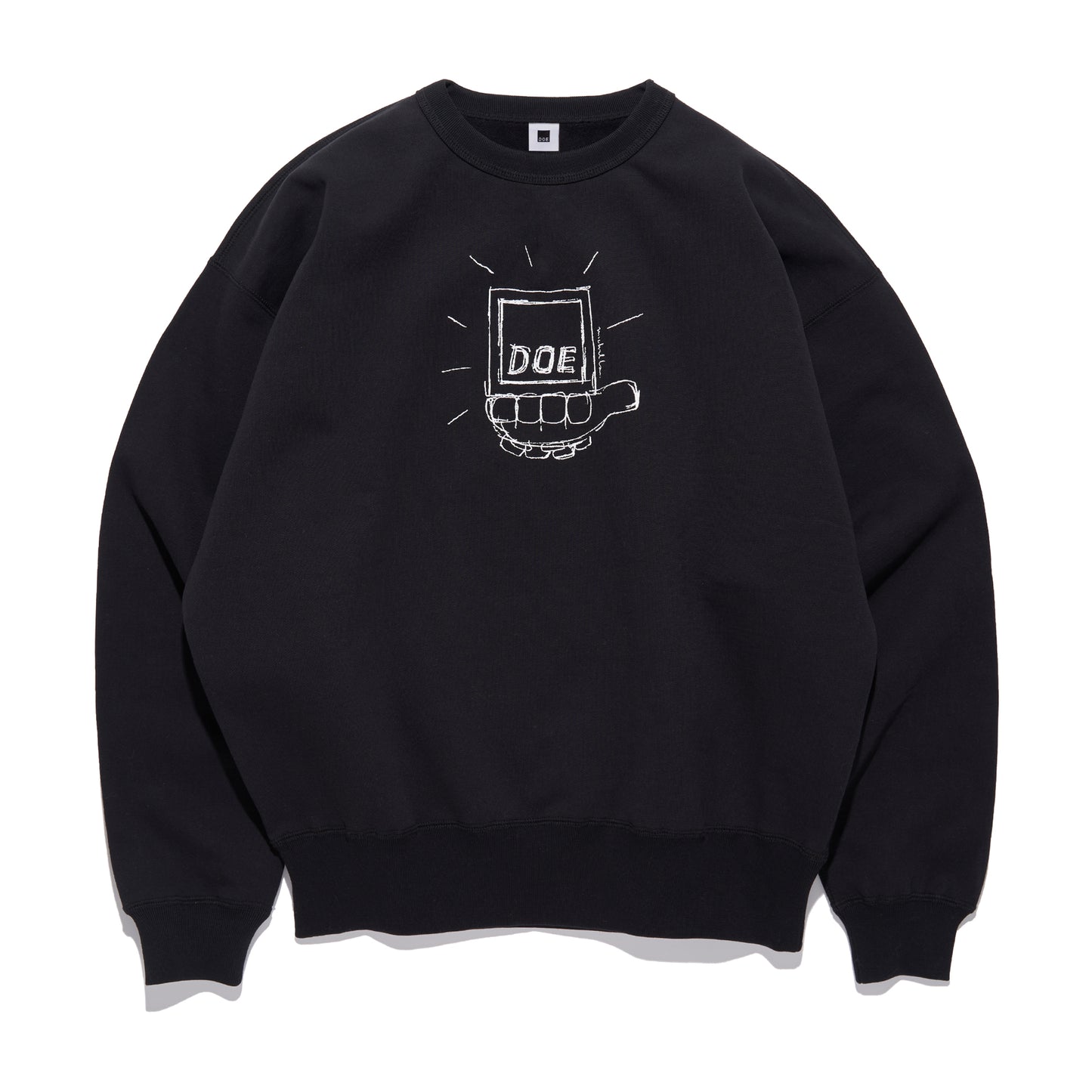 DOE x MICHAEL LAU SQUARE LOGO CREWNECK