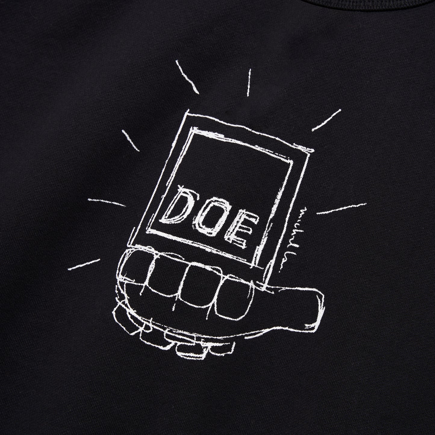 DOE x MICHAEL LAU SQUARE LOGO CREWNECK