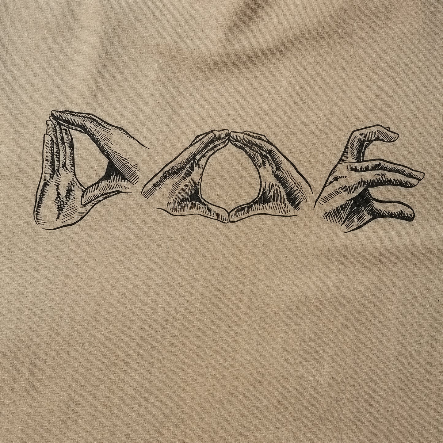 DOE GESTURE LOGO LS TEE