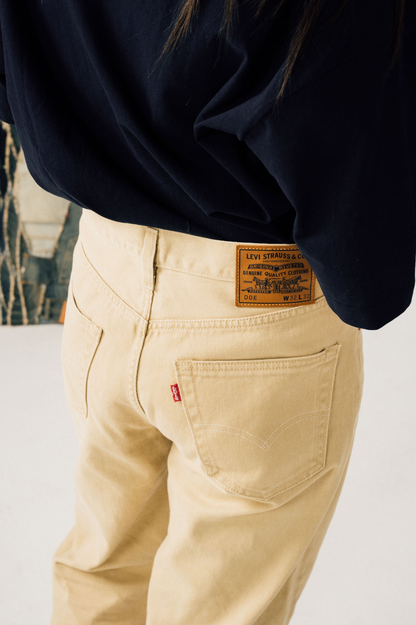 LEVI'S x DOE STAY BAGGY NON DENIM 5 PKT BEIGE
