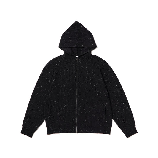 DOE NAPPED ZIP-UP HOODED SWEATER