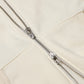 DOE BACK SQUARE LOGO ZIP-UP HOODIE