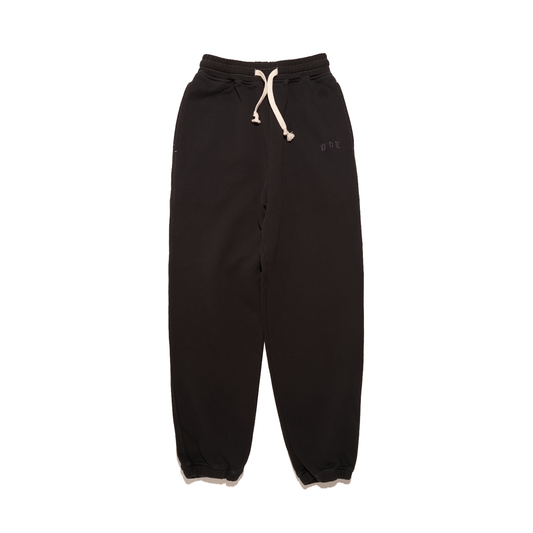 DOE DYED COLLEGE LOGO EMBROIDERY SWEATPANTS