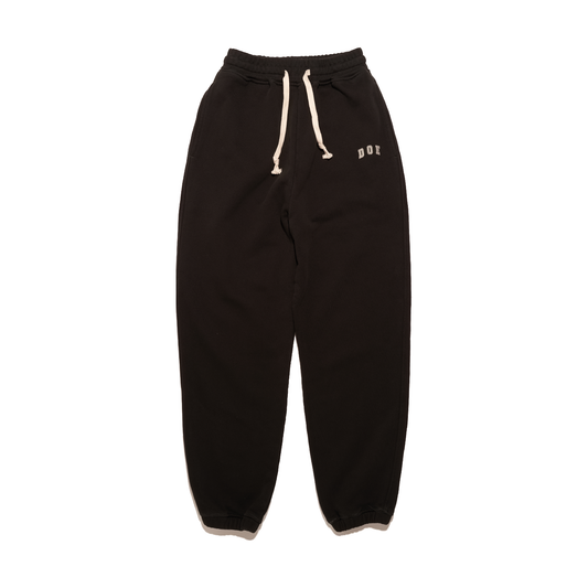 DOE DYED COLLEGE LOGO EMBROIDERY SWEATPANTS