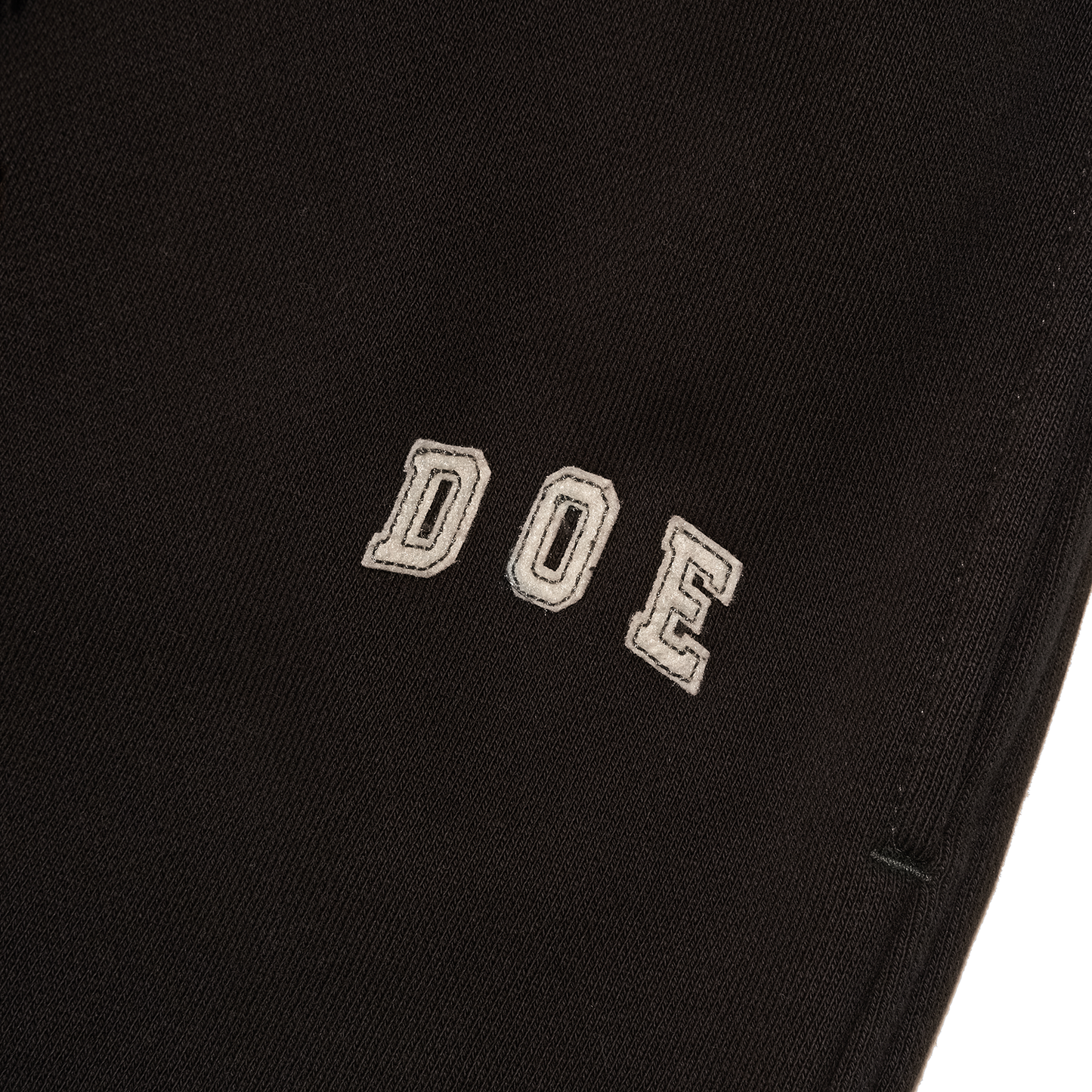 DOE DYED COLLEGE LOGO EMBROIDERY SWEATPANTS