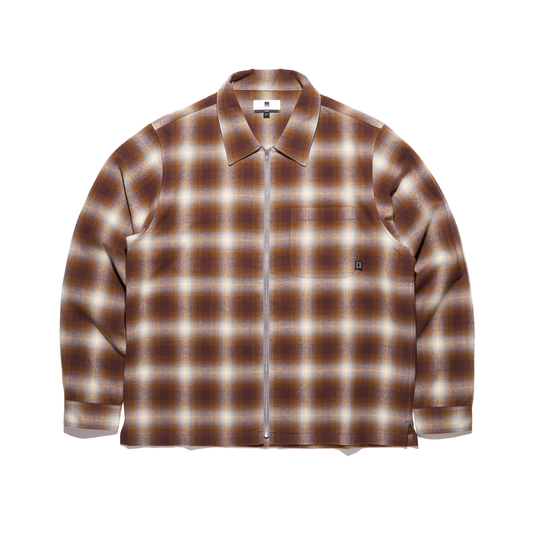 DOE PLAID ZIP SHIRT
