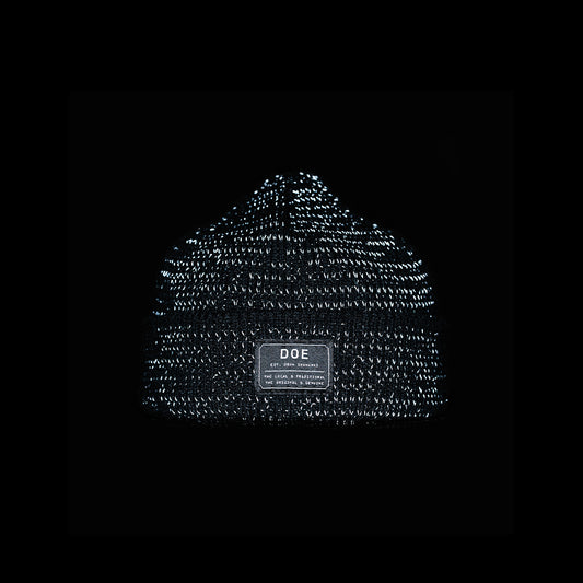 DOE LABEL REFLECTIVE BEANIE