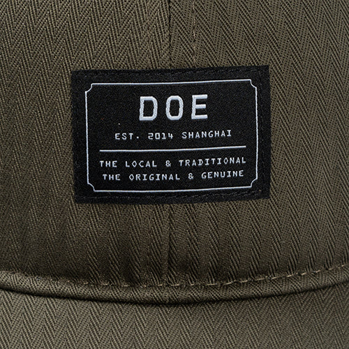 DOE LABEL HERRINGBONE DAD CAP