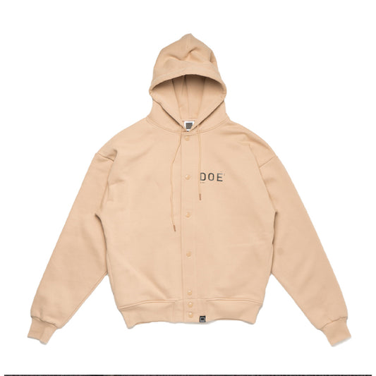 DOE LOGO EST2014 BUTTON HOODIE