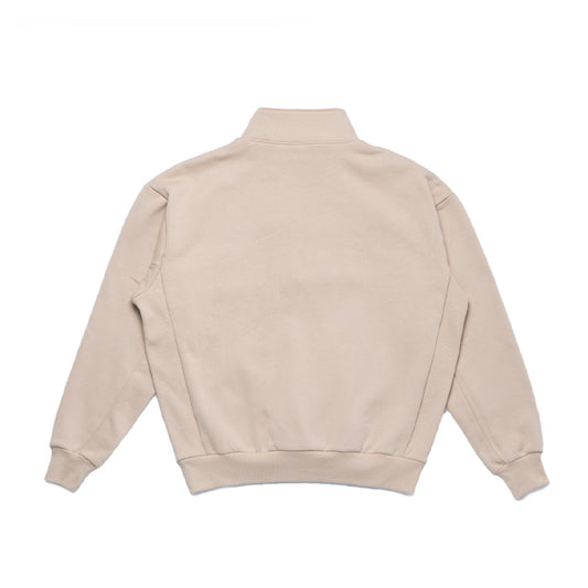 DOE LOGO HALF ZIP SWEATER