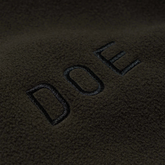 DOE BACK SQUARE LOGO FLEECE JACKET