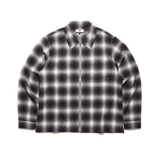 DOE PLAID ZIP SHIRT
