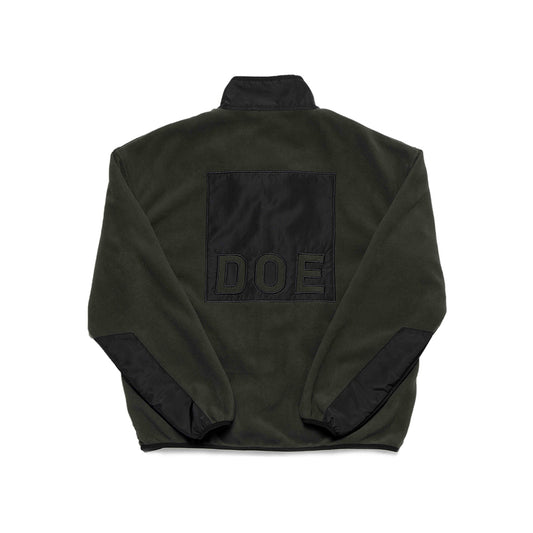 DOE BACK SQUARE LOGO FLEECE JACKET