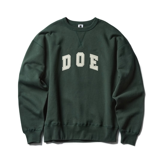 DOE COLLEGE LOGO EMBROIDERY CREWNECK