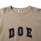 DOE COLLEGE LOGO EMBROIDERY CREWNECK
