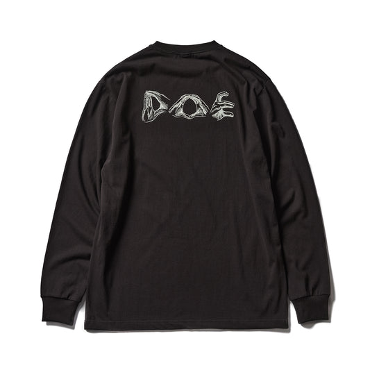DOE GESTURE LOGO LS TEE