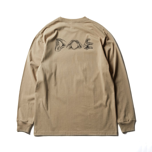 DOE GESTURE LOGO LS TEE
