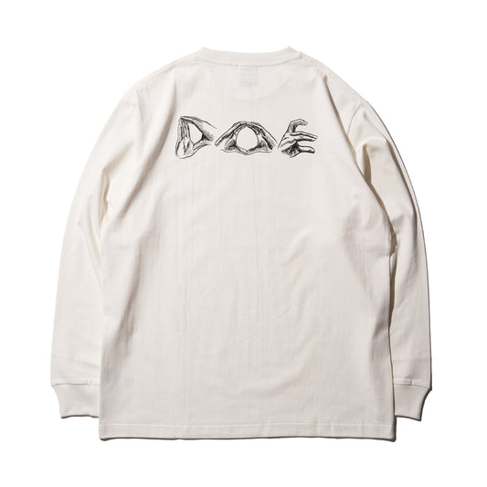 DOE GESTURE LOGO LS TEE
